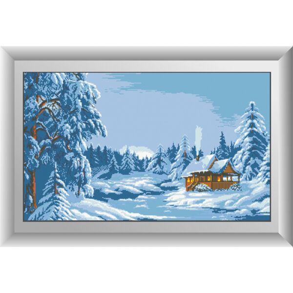

30216 Зимний лес. Dream Art. Набор алмазной живописи (квадратные, полная)