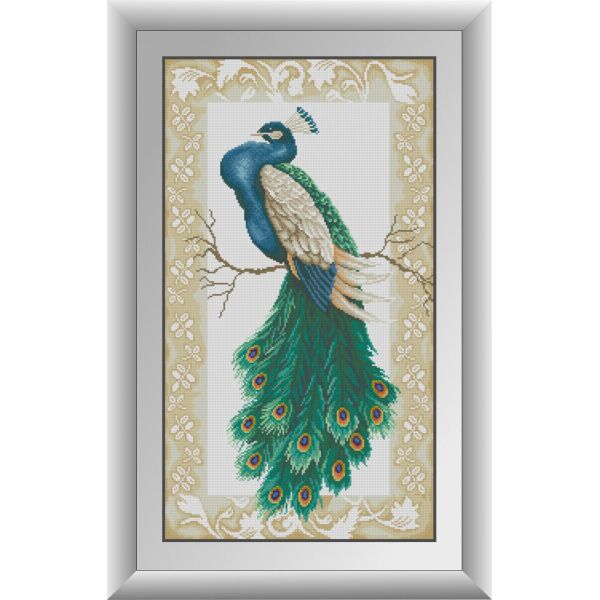 

30867 Царский павлин. Dream Art. Набор алмазной живописи (квадратные, полная)