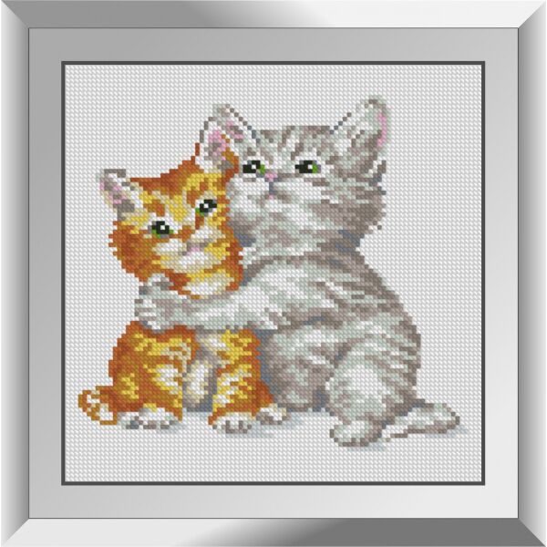 

31559 Котячьи обнимашки. Dream Art. Набор алмазной живописи (квадратные, полная)