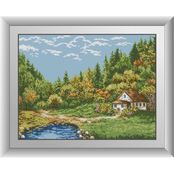 

30467 На опушке. Dream Art. Набор алмазной живописи (квадратные, полная)