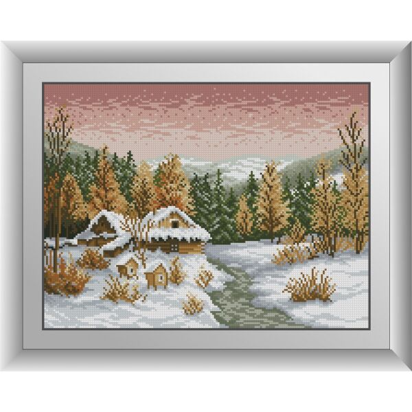 

30946 Заморозки. Dream Art. Набор алмазной живописи (квадратные, полная)