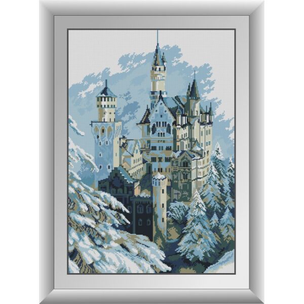 

30129 Зимний замок. Dream Art. Набор алмазной живописи (квадратные, полная)