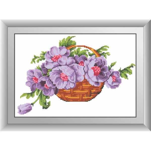

30579 Анемоны. Dream Art. Набор алмазной живописи (квадратные, полная)