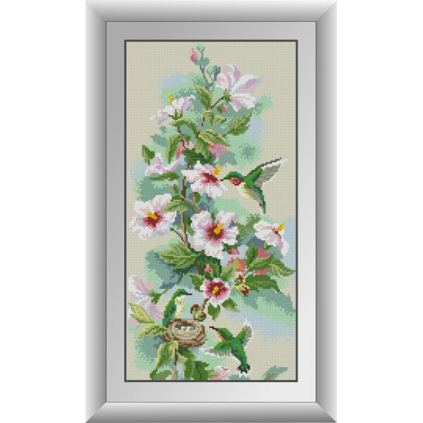 

30405 Колибри. Dream Art. Набор алмазной живописи (квадратные, полная)