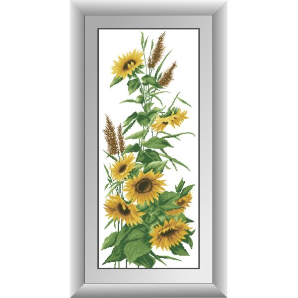 

30888 Панель подсолнухов. Dream Art. Набор алмазной живописи (квадратные, полная)