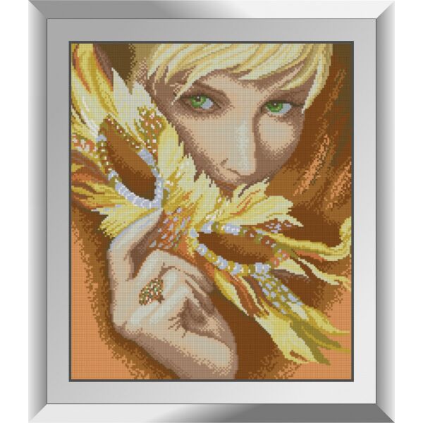

31449 Девушка с подсолнухами. Dream Art. Набор алмазной живописи (квадратные, полная)