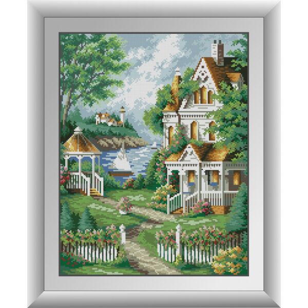 

30507 Уютный домик. Dream Art. Набор алмазной живописи (квадратные, полная)