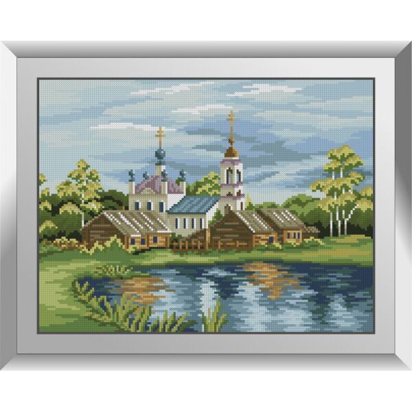 

31664 У озера. Dream Art. Набор алмазной живописи (квадратные, полная)