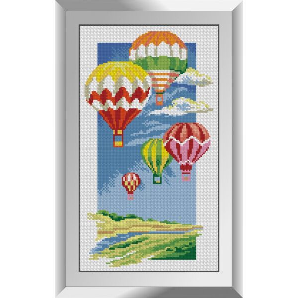 

31662 Полет шаров. Dream Art. Набор алмазной живописи (квадратные, полная)