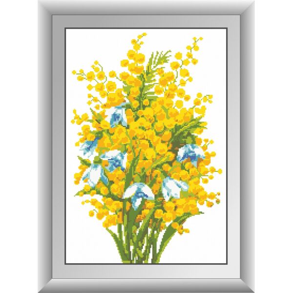 

30586 Мимоза. Dream Art. Набор алмазной живописи (квадратные, полная)