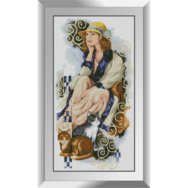 

31523 Поглощенная мечтами. Dream Art. Набор алмазной живописи (квадратные, полная)