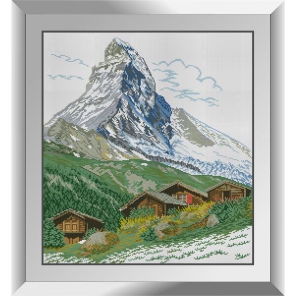 

31208 Альпы. Dream Art. Набор алмазной живописи (квадратные, полная)