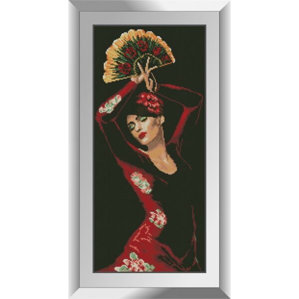 

31351 Танцовщица фламенко. Dream Art. Набор алмазной живописи (квадратные, полная)