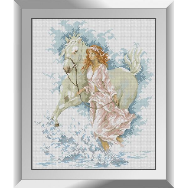 

31382 Прогулка с лошадью. Dream Art. Набор алмазной живописи (квадратные, полная)