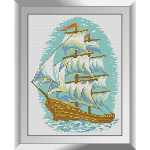 

31071 Морское путешествие. Dream Art. Набор алмазной живописи (квадратные, полная)