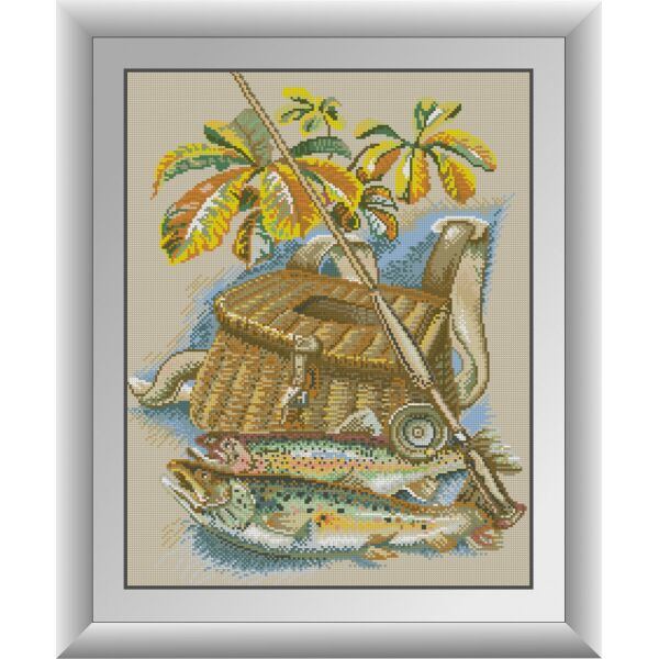 

30493 Улов. Dream Art. Набор алмазной живописи (квадратные, полная)