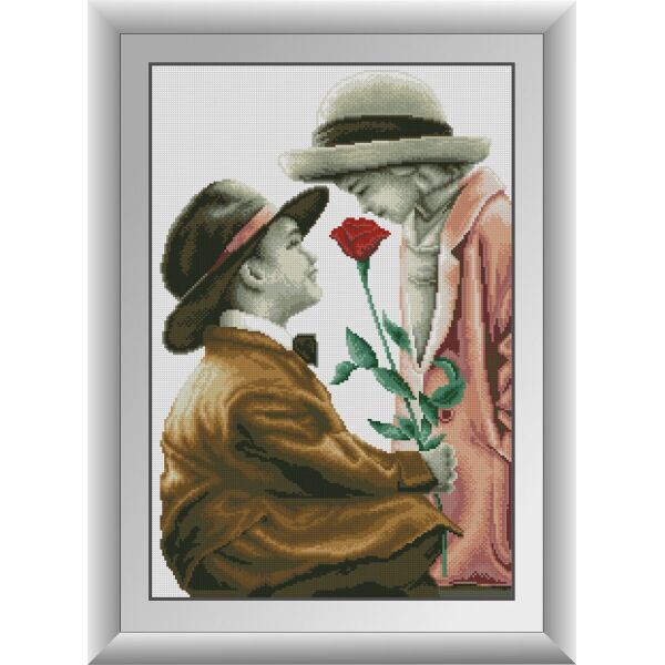 

30591 Романтическая парочка. Dream Art. Набор алмазной живописи (квадратные, полная)