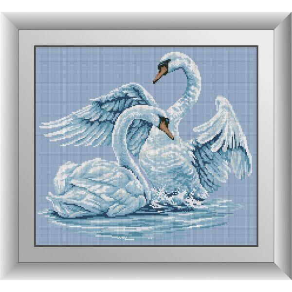 

30126 Лебединая верность. Dream Art. Набор алмазной живописи (квадратные, полная)