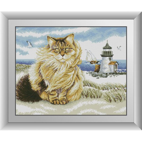 

30928 Кот Боцман. Dream Art. Набор алмазной живописи (квадратные, полная)