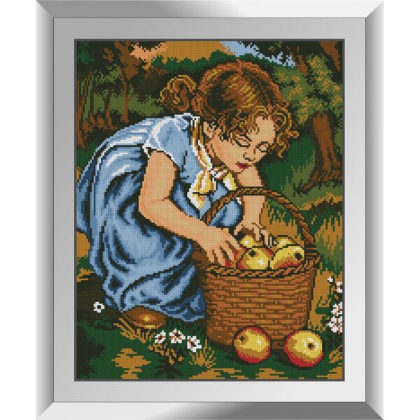

31427 Собирательница яблок. Dream Art. Набор алмазной живописи (квадратные, полная)