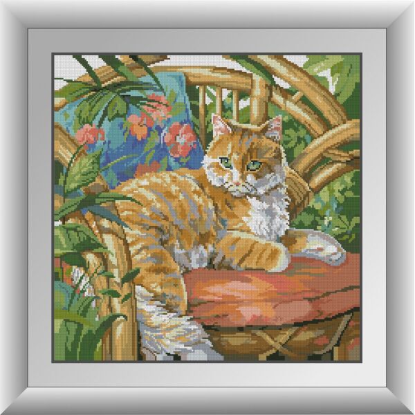 

30839 Рыжий кот. Dream Art. Набор алмазной живописи (квадратные, полная)