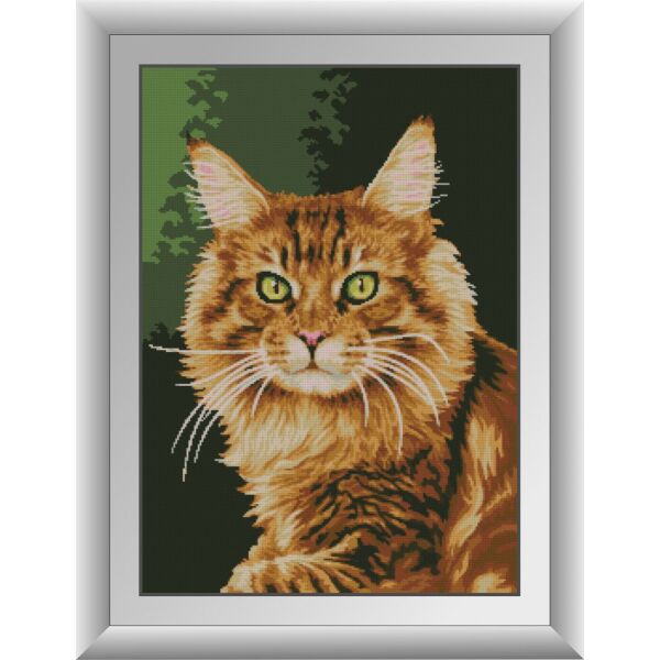 

30995 Рыжий кот. Dream Art. Набор алмазной живописи (квадратные, полная)