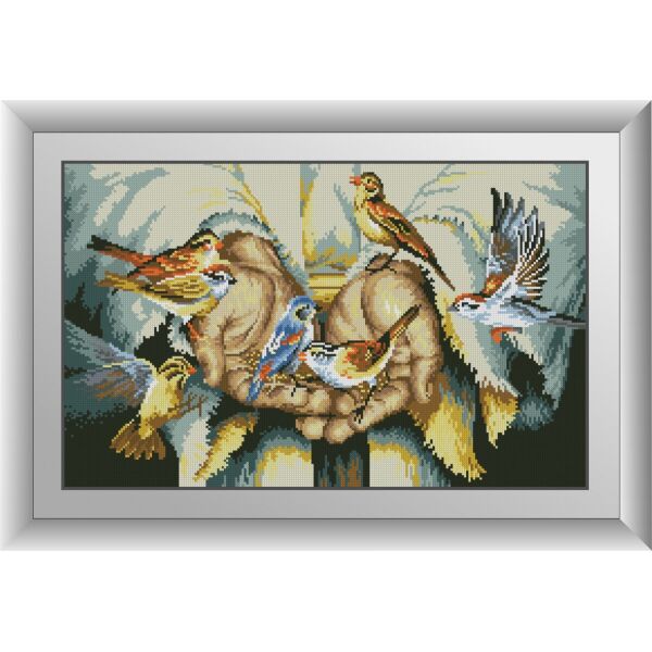 

30116 В его руках. Dream Art. Набор алмазной живописи (квадратные, полная)