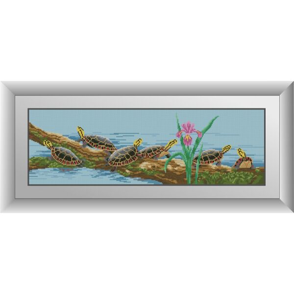 

30792 Черепахи. Dream Art. Набор алмазной живописи (квадратные, полная)