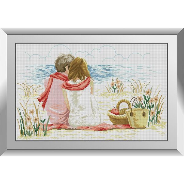 

31392 Свидание на берегу. Dream Art. Набор алмазной живописи (квадратные, полная)