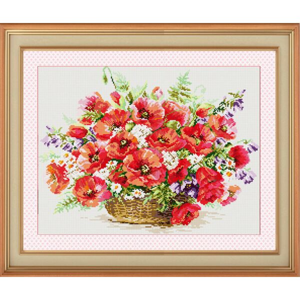 

30093 Маковое настроение. Dream Art. Набор алмазной живописи (квадратные, полная)