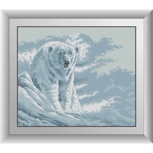 

30799 Полярный медведь. Dream Art. Набор алмазной живописи (квадратные, полная)