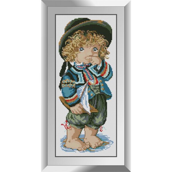 

31578 Маленький британец. Dream Art. Набор алмазной живописи (квадратные, полная)