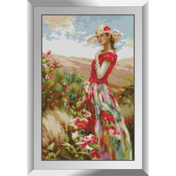 

31630 Прогулка в саду. Dream Art. Набор алмазной живописи (квадратные, полная)