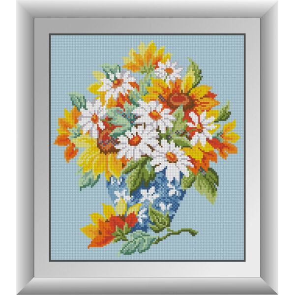 

30644 Цветы солнца. Dream Art. Набор алмазной живописи (квадратные, полная)