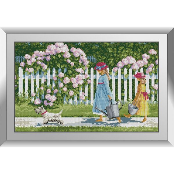 

31426 Цветочная дорожка. Dream Art. Набор алмазной живописи (квадратные, полная)