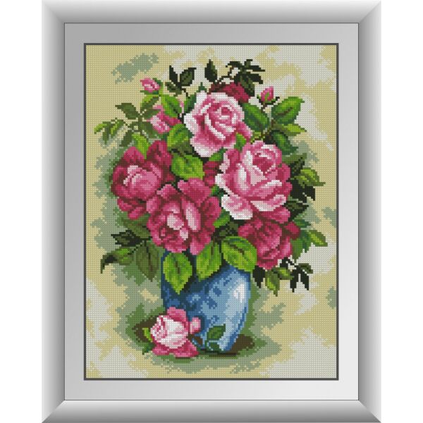 

30696 Великолепные розы. Dream Art. Набор алмазной живописи (квадратные, полная)