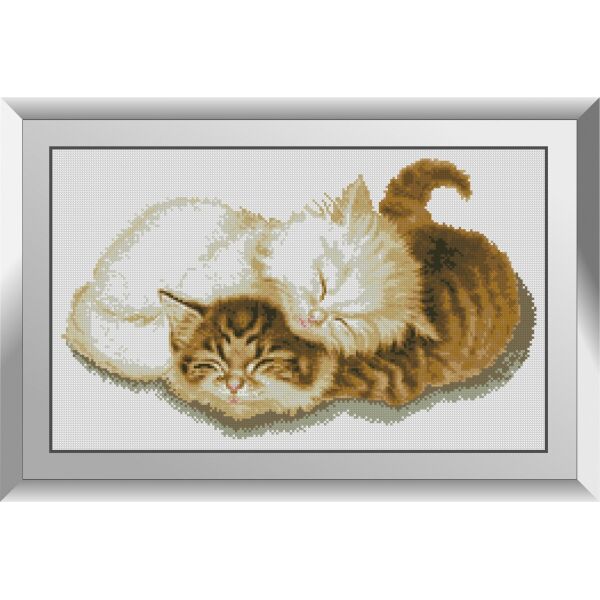 

31561 Котятки. Dream Art. Набор алмазной живописи (квадратные, полная)