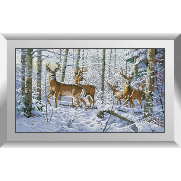 

31348 Прекрасная зима. Dream Art. Набор алмазной живописи (квадратные, полная)
