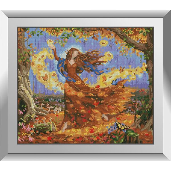 

31371 Танец осени. Dream Art. Набор алмазной живописи (квадратные, полная)