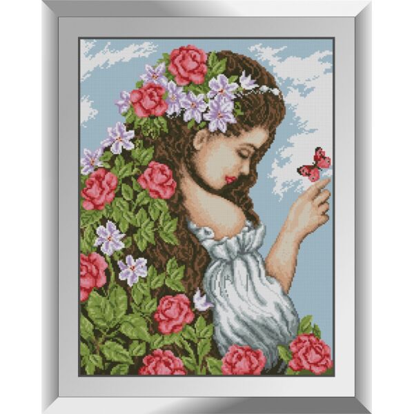 

31344 Образ весны. Dream Art. Набор алмазной живописи (квадратные, полная)