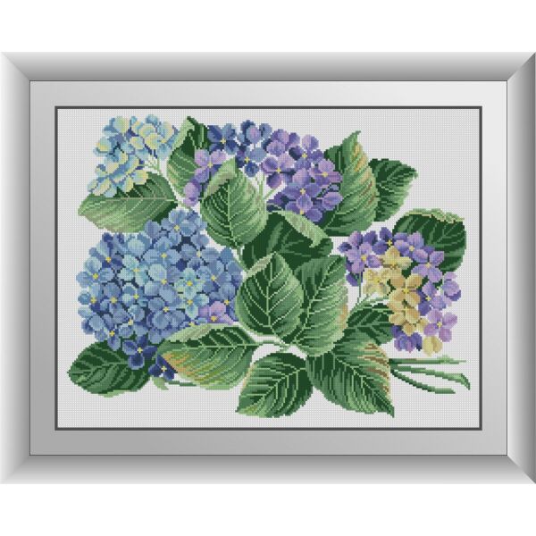 

30940 Гортензия. Dream Art. Набор алмазной живописи (квадратные, полная)