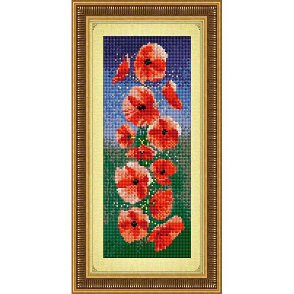 

30291 Маки (панель). Dream Art. Набор алмазной живописи (квадратные, полная)