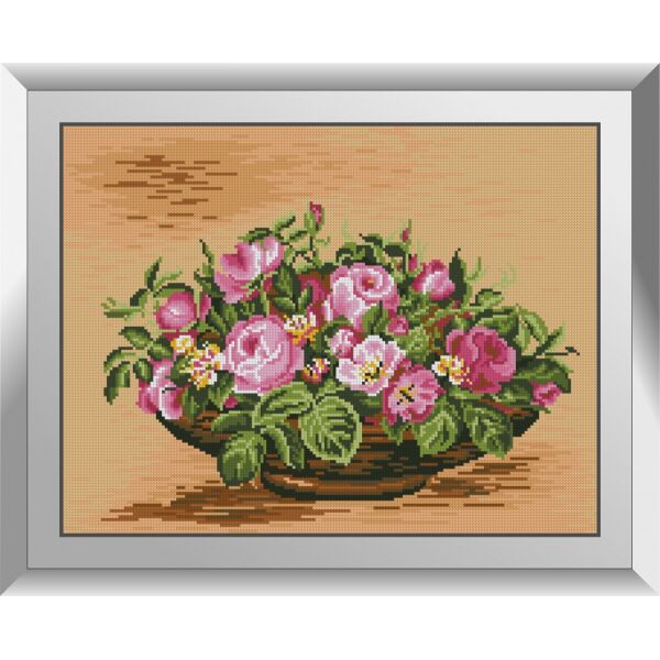 

31184 Розовый букет. Dream Art. Набор алмазной живописи (квадратные, полная)