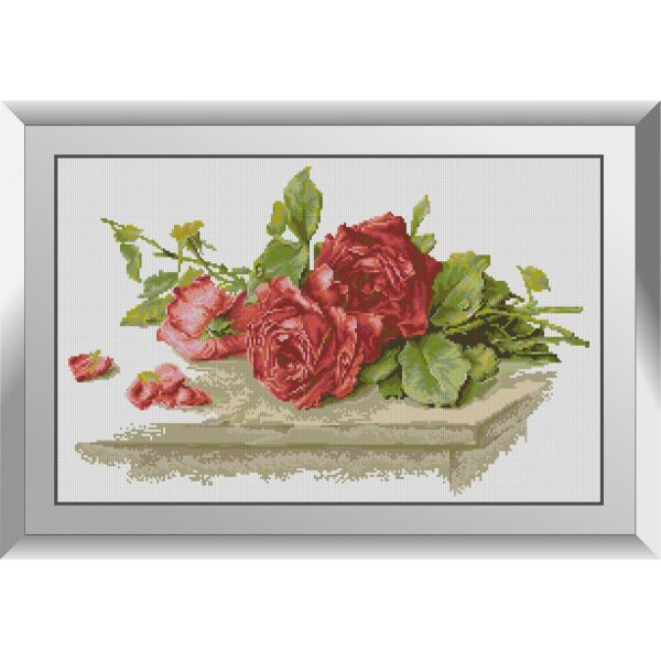

31582 Красные розы. Dream Art. Набор алмазной живописи (квадратные, полная)