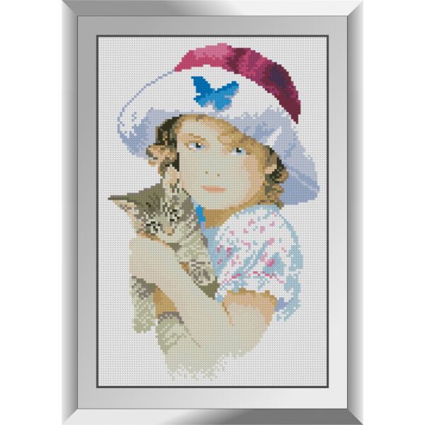 

31399 Мой котенок. Dream Art. Набор алмазной живописи (квадратные, полная)
