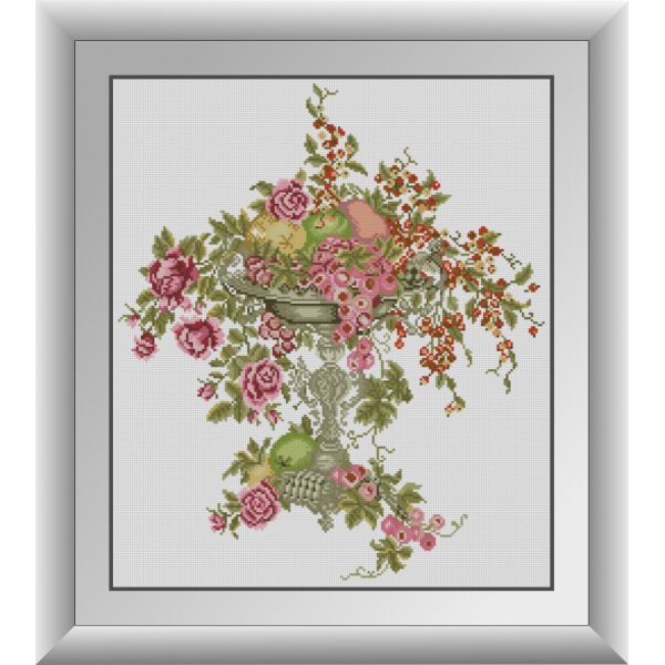 

30741 Розы в чаше. Dream Art. Набор алмазной живописи (квадратные, полная)
