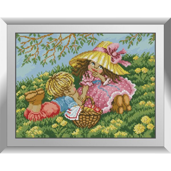 

31249 Пикник. Dream Art. Набор алмазной живописи (квадратные, полная)
