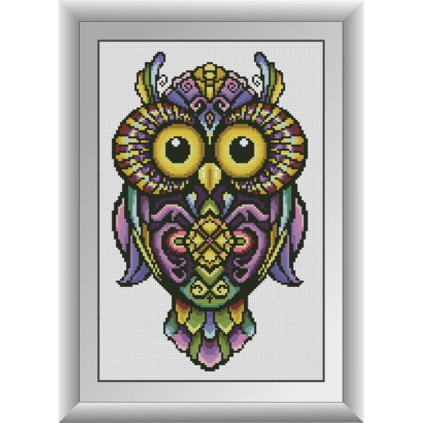

30771 Сова. Dream Art. Набор алмазной живописи (квадратные, полная)