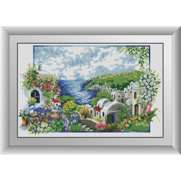 

30647 Санторини. Греция. Dream Art. Набор алмазной живописи (квадратные, полная)