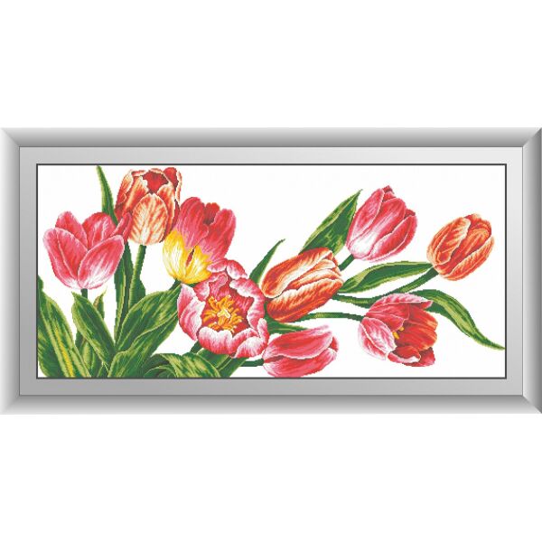 

30322 Красота тюльпанов. Dream Art. Набор алмазной живописи (квадратные, полная)